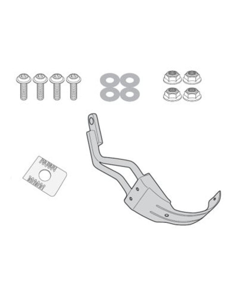 Kit de fixation pour bulle Givi Givi RM02 Yamaha 900 Tracer-Tracer GT 2018