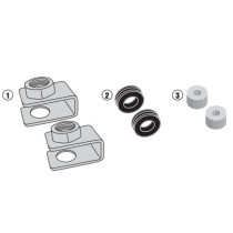 Kit de fixation pour bulle Givi Sabot Moteur Alu Givi Honda 1000 CRF Africa Twin 2016 - 2017