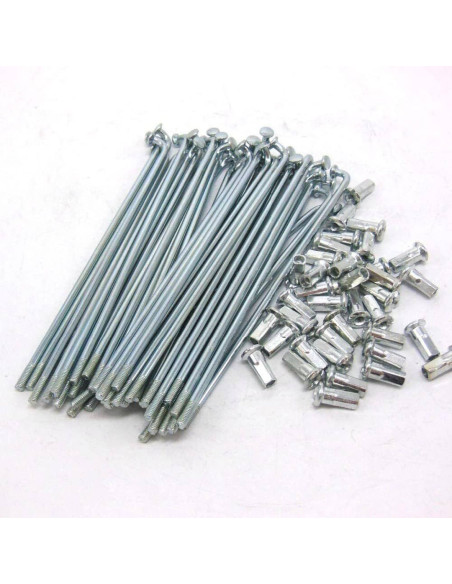 Rayons acier pour Cercle Excel arriere 2.15x18 Honda 250 CR 1989 sur moyeux origine diamètre 4 avec écrous acier