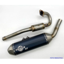 Ligne d'échappement Scalvini alu/inox BETA 125 RR-LC 4T 2021-2023 injection