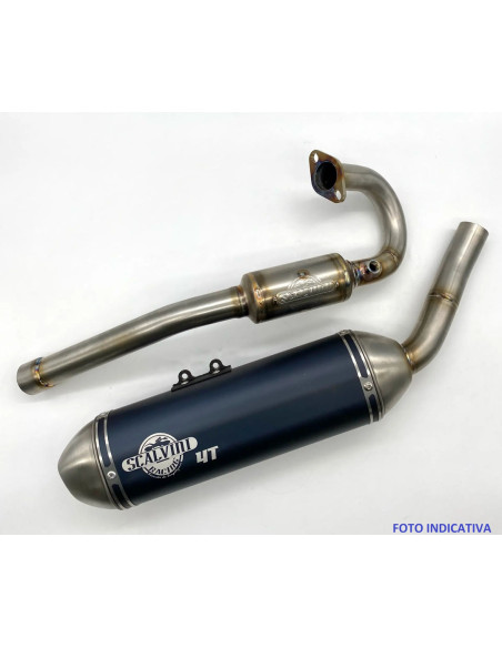 Ligne d'échappement Scalvini alu/inox BETA 125 RR-LC 4T 2021-2023 injection