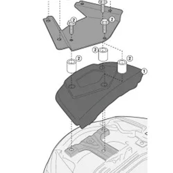 Kit de fixation pour bulle Givi SR3104KIT Suzuki Burgman 650 Executive 2013-2020