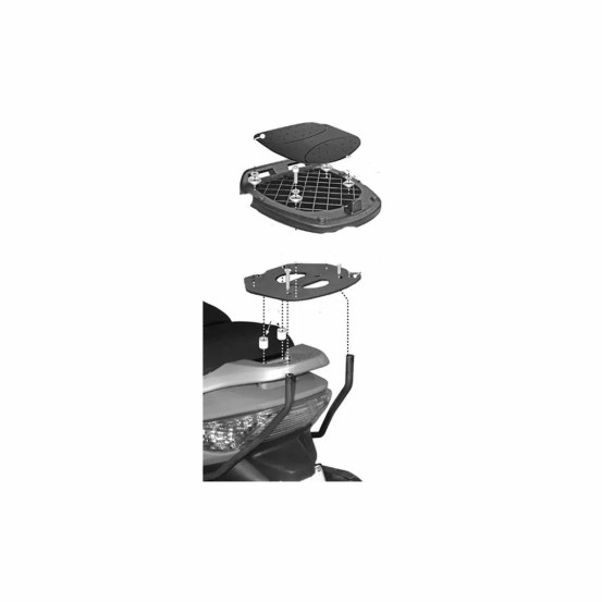 Support top case Givi Monolock SR91M Kymco Xciting R 300I-500I 2009-2014