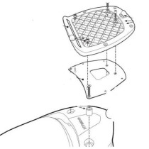 Support top case Givi Monolock SR92M Kymco Downtown 125I-200I-300I 2009-2017