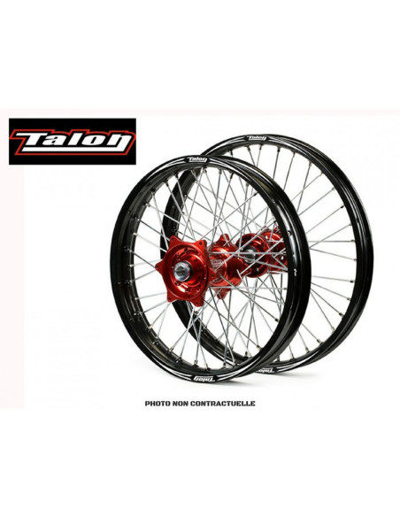 Roue arrière complète 2,15x19 Talon Evo Honda 125/250 CR 2002-2007 250 CRF-R 2004-2013 450 CRF-R 2002-2012 Jante Noir/Moyeu R..