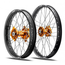 Roue avant TALON PRO moyeu ORANGE cercle NOIR 21x1.6 KTM/HUSQVARNA
