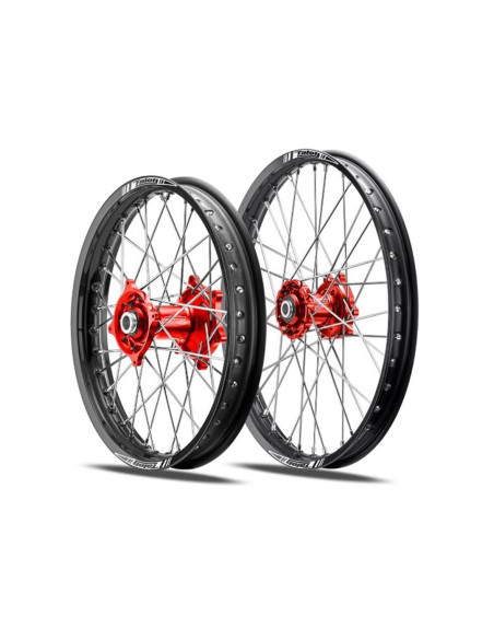 Roue avant TALON PRO moyeu ROUGE cercle NOIR BETA 21x1.60 RR
