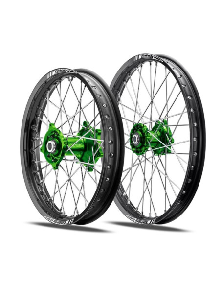 Roue avant TALON PRO moyeu VERT cercle NOIR 21x1.6 KXF 2019