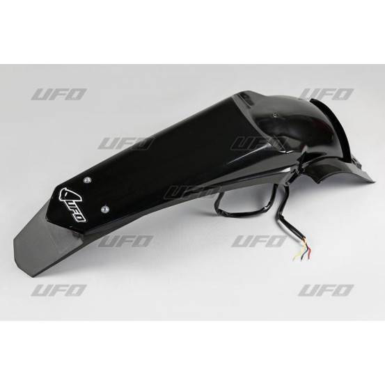 Garde boue arrière Enduro - Noir - UFO Yamaha 450 WRF 2012-2015 (avec leds)