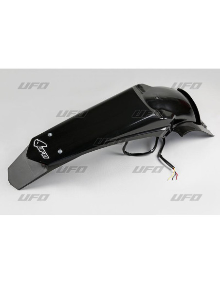 Garde boue arrière Enduro - Noir - UFO Yamaha 450 WRF 2012-2015 (avec leds)