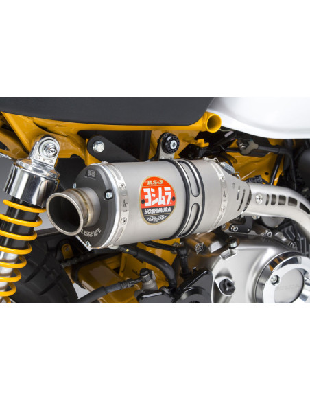 Ligne complète YOSHIMURA RS3 Inox/Titane Honda Monkey 125