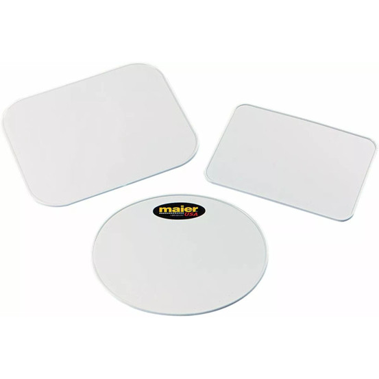 Plaque de numéro universelle MAIER rectangle 30 x 25 cm - Blanc