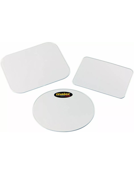 Plaque de numéro universelle MAIER rectangle 30 x 25 cm - Blanc