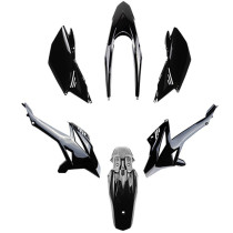 Kit carénages 50 à boite Beta 50 RR après 2012 Noir (6 pièces)