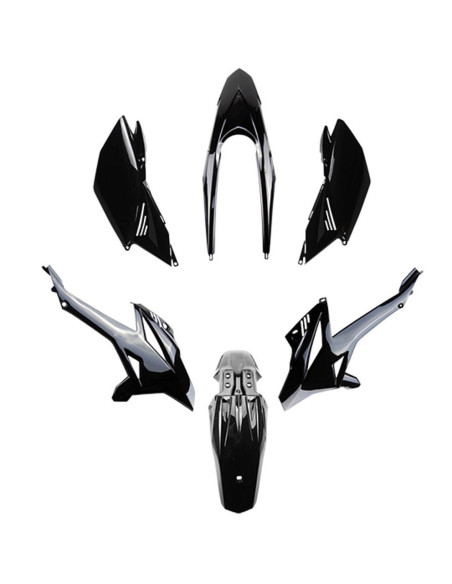 Kit carénages 50 à boite Beta 50 RR après 2012 Noir (6 pièces)