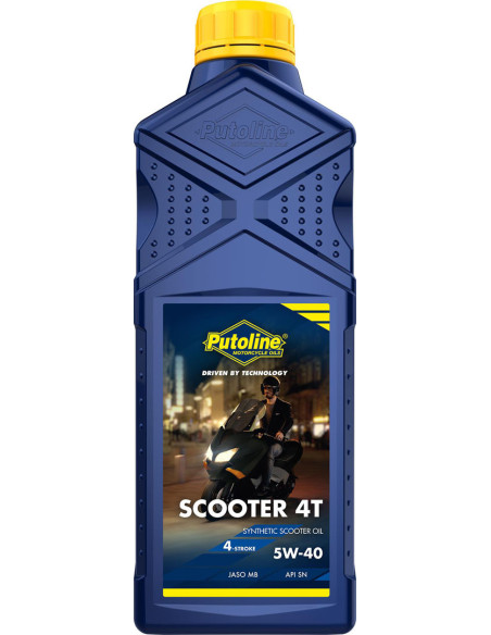 Huile Scooters PUTOLINE Techno Moto Scooter 4 5W40 (1 litre)