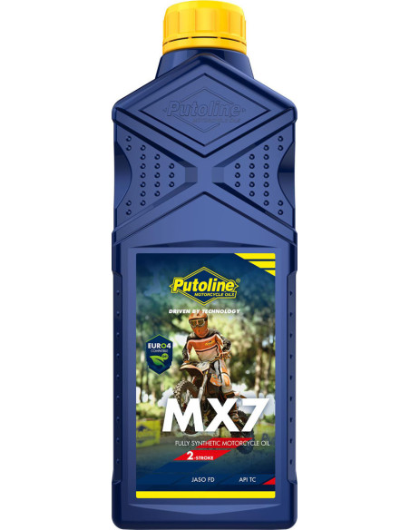 Huile moteur 2T PUTOLINE MX7 synthèse (1 litre)