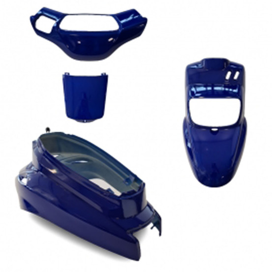 Kit carénages scooter MBK 50 Booster/Yamaha 50 BWS après 2004 Bleu Yamaha