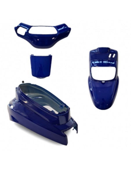 Kit carénages scooter MBK 50 Booster/Yamaha 50 BWS après 2004 Bleu Yamaha