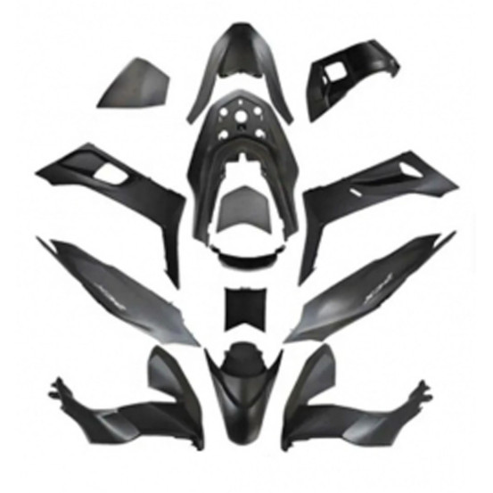 Kit carénages maxiscooter Honda 125 PCX 2021-2023 Noir mat