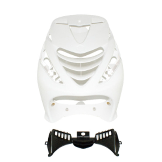 Carénage tablier avant scooter Piaggio 50 ZIP SP Blanc brillant