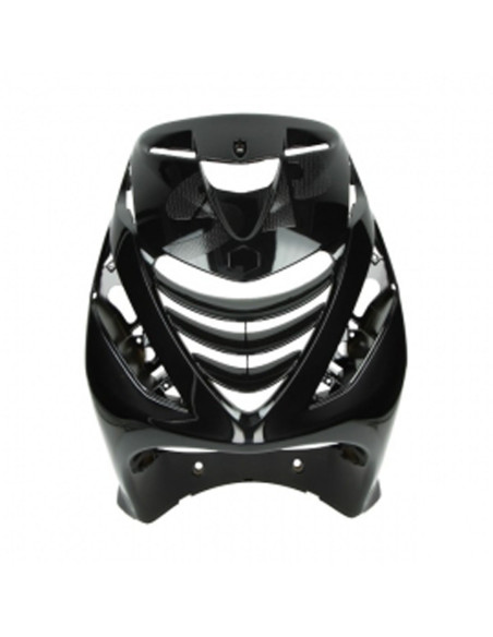 Carénage tablier avant scooter Piaggio 50 Zip SP Noir brillant