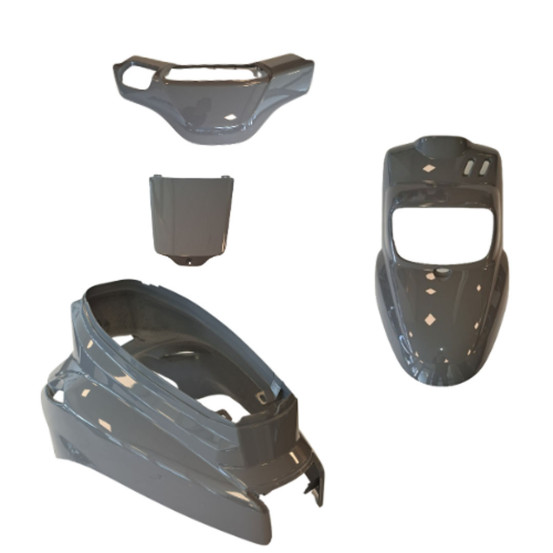 Kit carénages scooter MBK 50 Booster/Yamaha 50 BWS après 2004 Gris Nardo