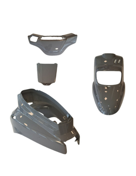 Kit carénages scooter MBK 50 Booster/Yamaha 50 BWS après 2004 Gris Nardo