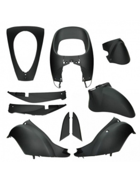 Kit carénages scooter Sym Mio Noir Mat
