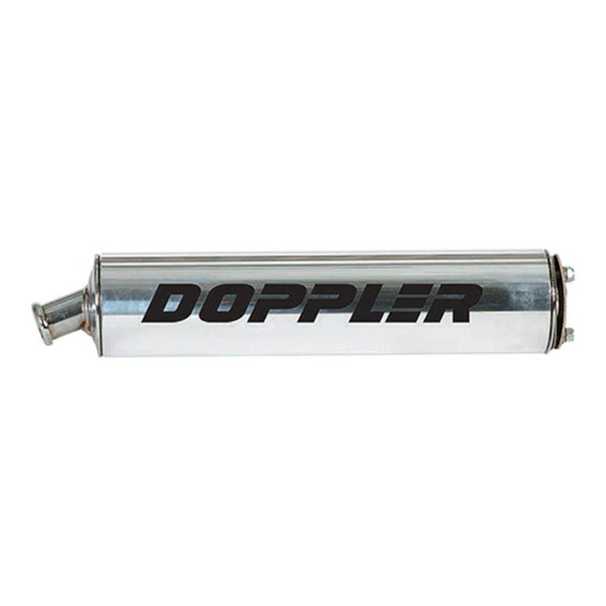 Silencieux d'échappement DOPPLER ER1 Aluminium poli (3 fixations)