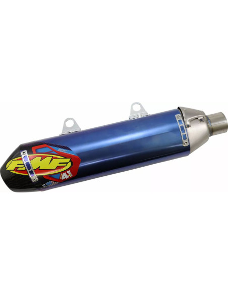 Silencieux FMF Factory 4.1 RCT Titane Anodisé Bleu embout carbone KTM 250/350/450 SXF/EXCF 2007-2016 / HUSQVARNA 250/350 FE 1..