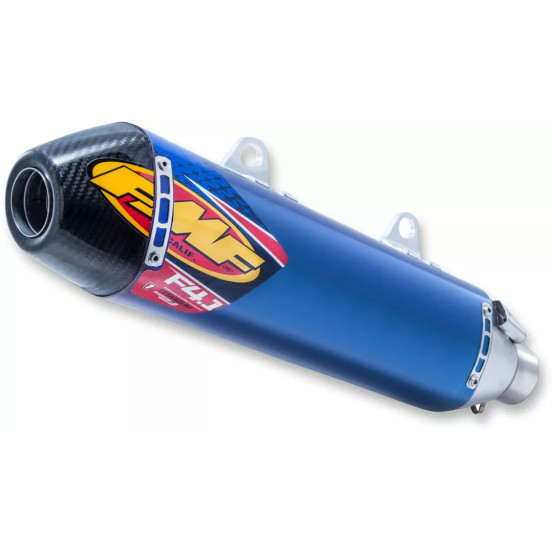 Silencieux FMF Factory 4.1 RCT Titane Anodisé Bleu embout carbone KTM 250/350/450 SXF/EXCF, Husqvarna 250/350/450 FC/FE 2016-..