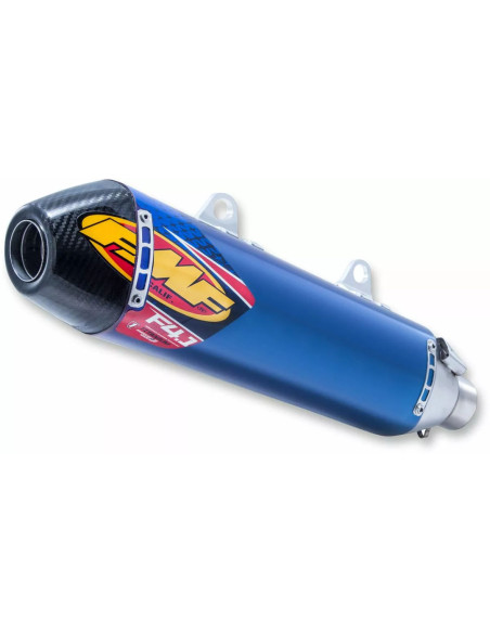 Silencieux FMF Factory 4.1 RCT Titane Anodisé Bleu embout carbone KTM 250/350/450 SXF/EXCF, Husqvarna 250/350/450 FC/FE 2016-..