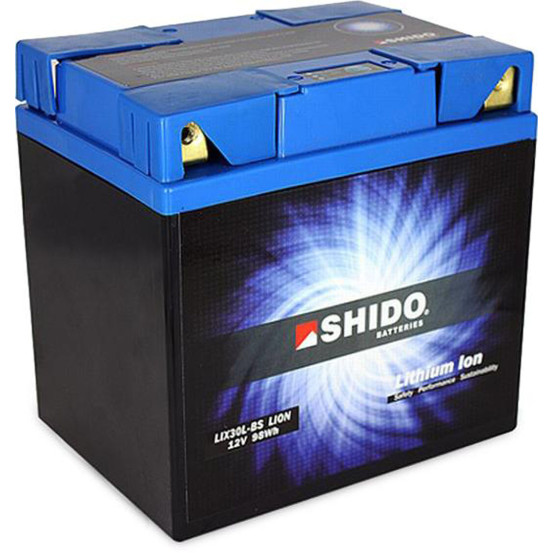 Batterie moto lithium 12v SHIDO LIX30L-BS