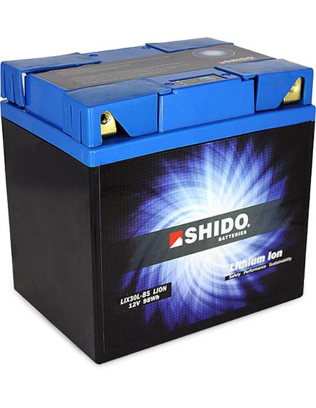 Batterie moto lithium 12v SHIDO LIX30L-BS