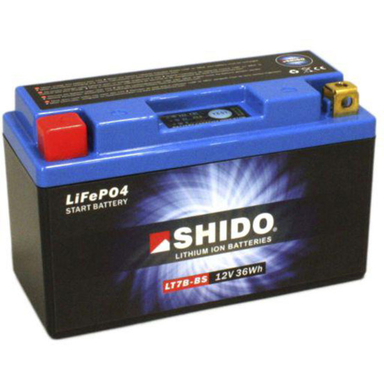 Batterie moto lithium 12v SHIDO LT7B-BS