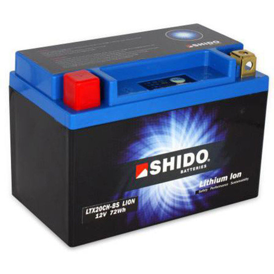 Batterie moto lithium 12v SHIDO LTX20CH-BS