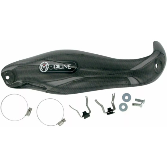 Protection carbone Moose Racing pour collecteur FMF Mega Bomb Yamaha 250 WR-F 2001-2007 450 YZ-F/WR-F 2003-2006 250 YZ-F 2001..