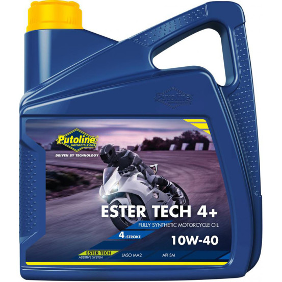 Huile moteur 4T PUTOLINE Ester Tech Syntec ROAD 4+ (4 litres) 10W40