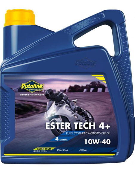 Huile moteur 4T PUTOLINE Ester Tech Syntec ROAD 4+ (4 litres) 10W40