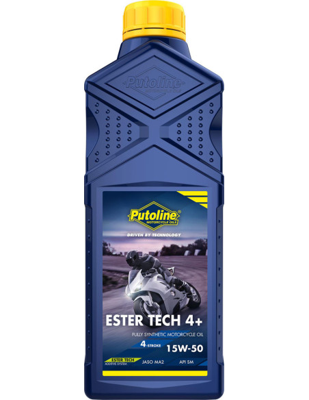 Huile moteur 4T PUTOLINE Ester Tech Syntec ROAD 4+ (1 litre) 15W50