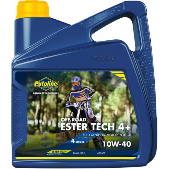 Huile moteur 4T PUTOLINE Ester Tech OFF ROAD 4+ (4 litres) 10W40