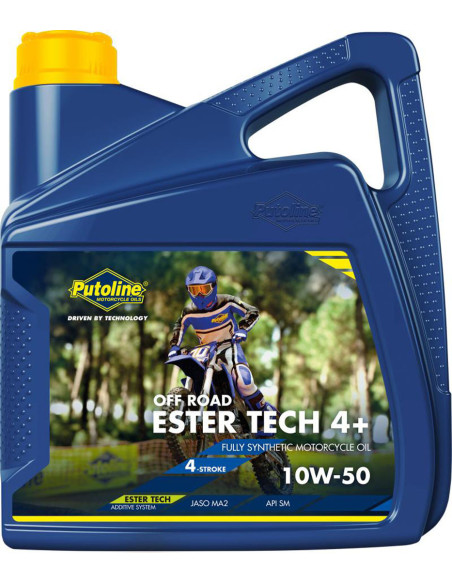 Huile moteur 4T PUTOLINE Ester Tech OFF ROAD 4+ (4 litres) 10W50