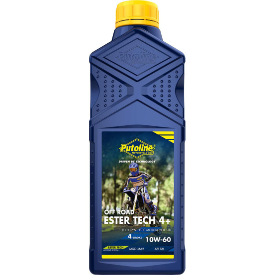 Huile moteur 4T PUTOLINE Ester Tech OFF ROAD 4+ (1 litre) 10W60