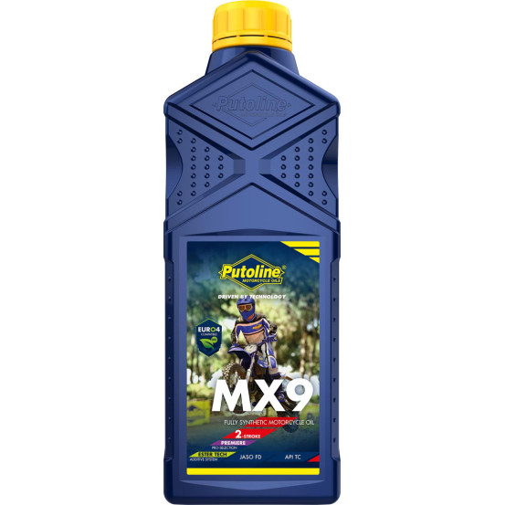 Huile moteur 2T PUTOLINE Ester Tech MX9 100% synthèse (1 litre)