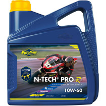 Huile moteur 4T PUTOLINE N-Tech Pro R+ compétition 10W60 (4 litres)