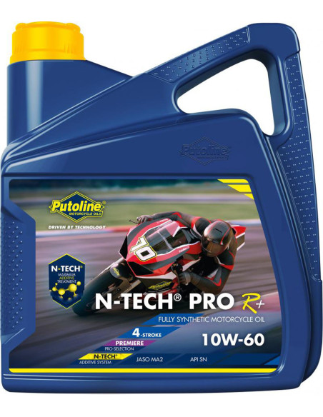 Huile moteur 4T PUTOLINE N-Tech Pro R+ compétition 10W60 (4 litres)
