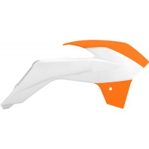 Ouies de radiateur - Blanc Orange - RACETECH KTM 85 SX 2013-2017