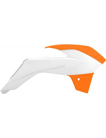 Ouies de radiateur - Blanc Orange - RACETECH KTM 85 SX 2013-2017