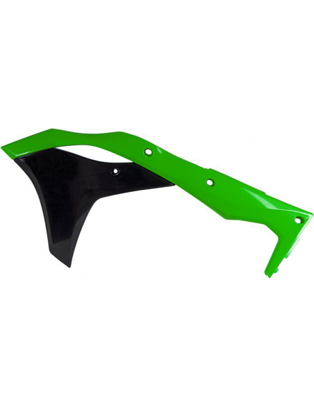 Ouies de radiateur - Noir Vert - RACETECH Kawasaki 250 KXF 2017-2018